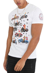BRAVE SOUL Men Bike Ride Print T-Shirt