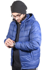 Mens Hooded Winter Bomber Jacket