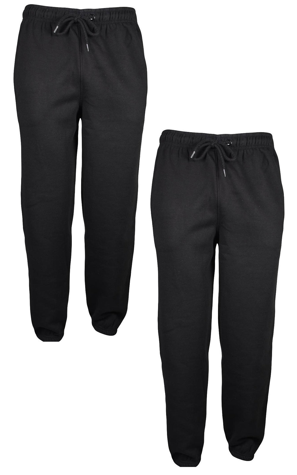 2 Pack Mens Elasticated Jogging Bottoms