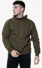 Mens Plain Pullover Hoodie