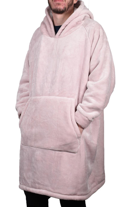 True Face Unisex Pink Blanket Hoodie