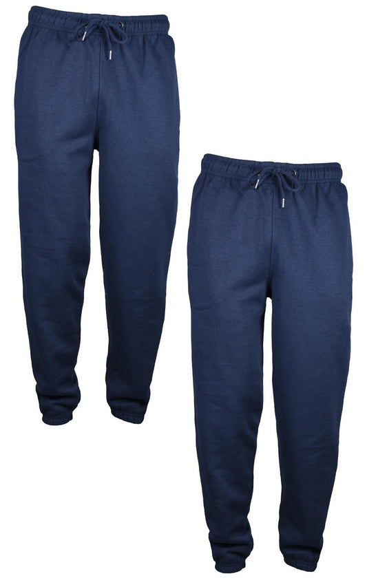 2 Pack Mens Elasticated Jogging Bottoms