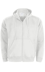 True Face Mens Plain Fleece Zipper Hoodie