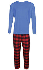 Gaffer Mens Polycotton Long Sleeves Pajamas Set