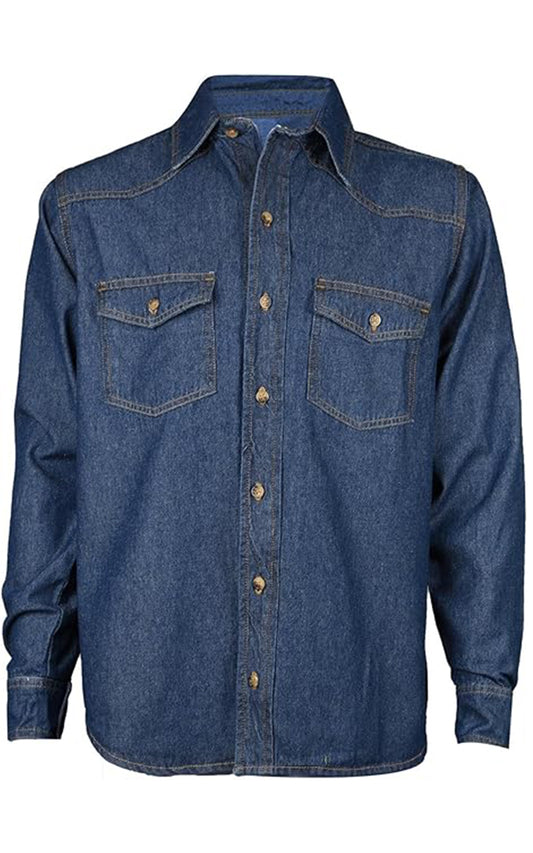 True Face Mens Denim Shirt