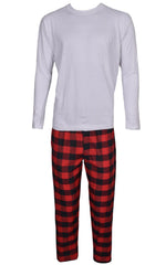 Gaffer Mens Polycotton Long Sleeves Pajamas Set