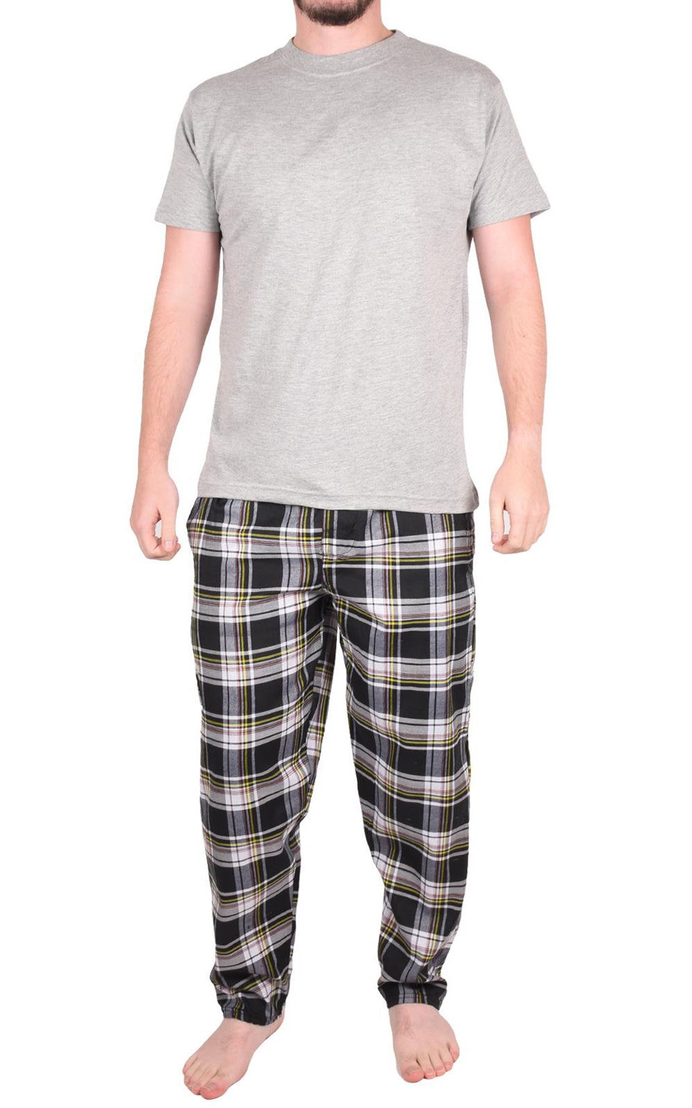 Gaffer Mens Polycotton Half Sleeves Pajamas Set