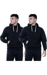 2 Pack Mens Pullover Fleece Hoodie