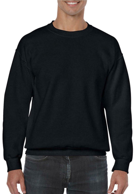 2 Pack True Face Mens Plain Pullover Sweatshirt